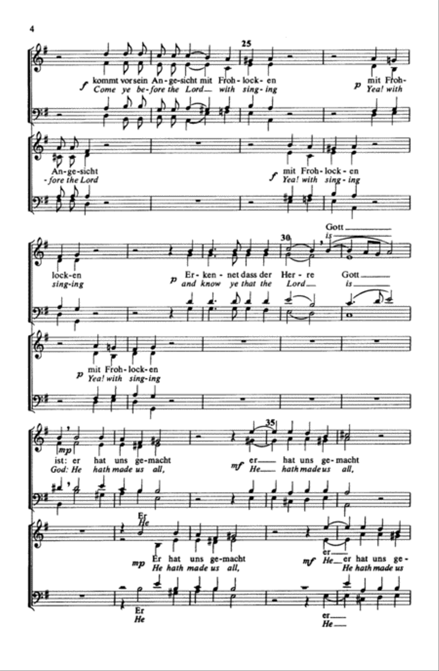 Psalm 100 Psalm 100 4-Part scores gallery preview page 6