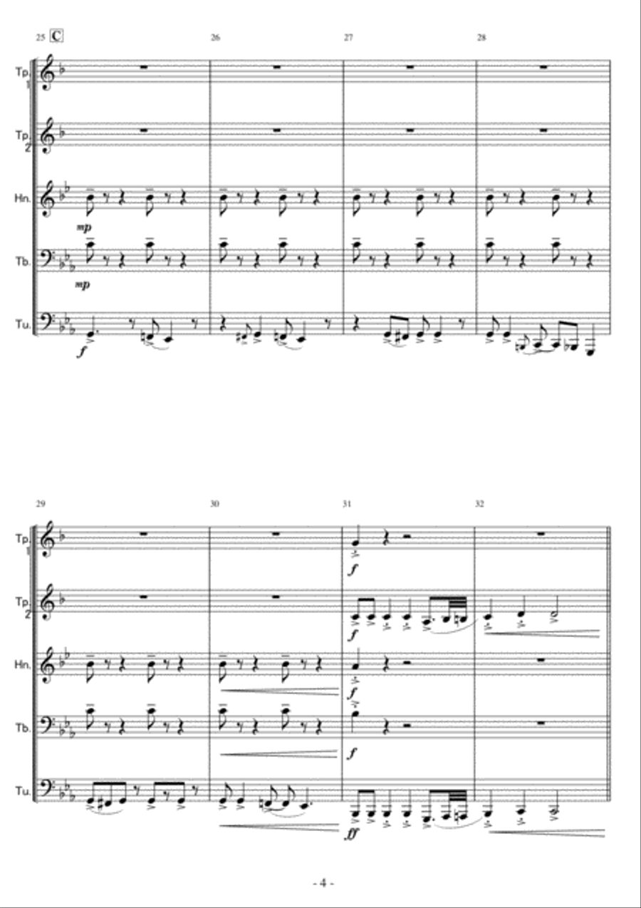 21st Century Schizoid Man Brass Ensemble scores gallery preview page 4