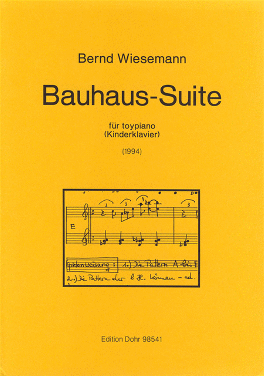 Bauhaus-Suite für toypiano (Kinderklavier) (1994) Piano scores gallery preview page 1
