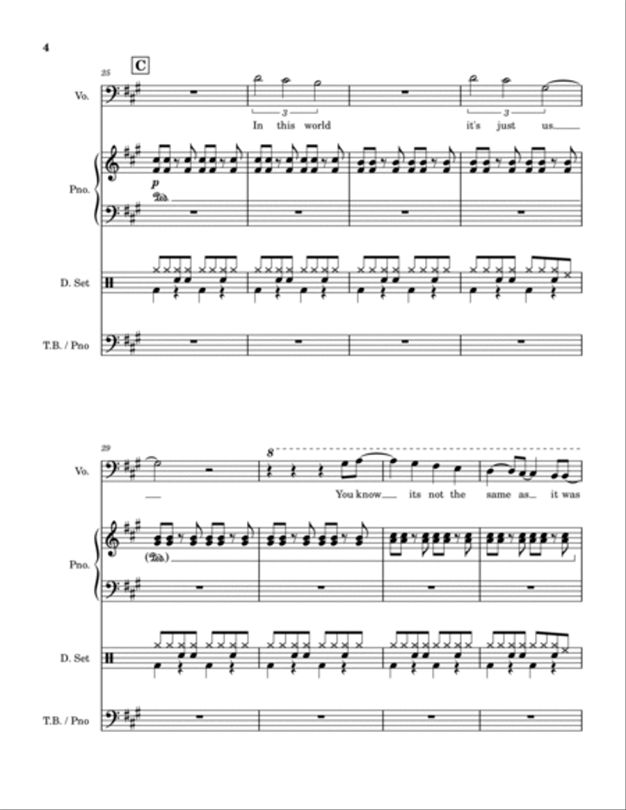 As It Was Voice scores gallery preview page 5