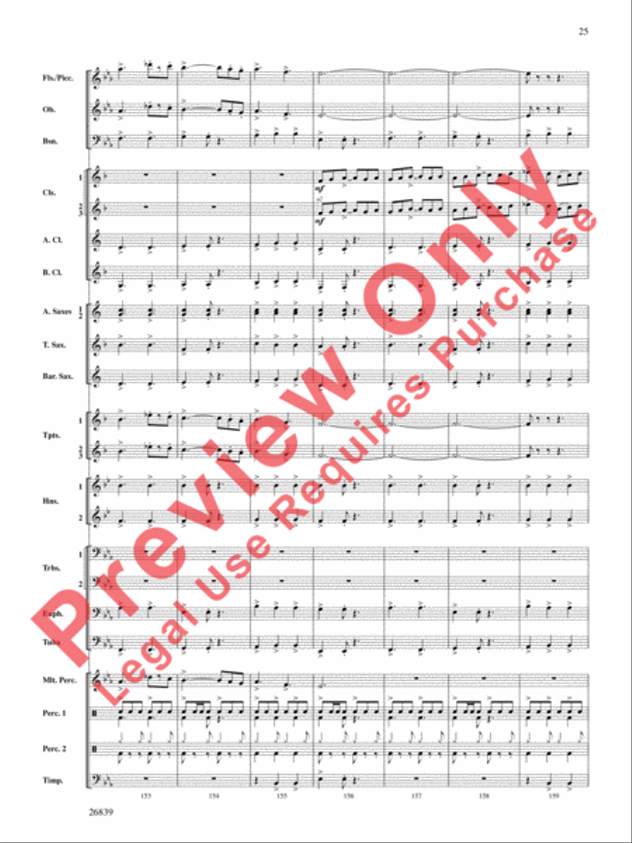 Flourish for Winds Concert Band scores gallery preview page 26