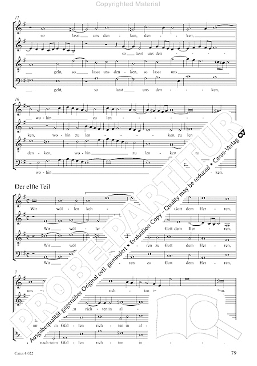 Deutsche Spruche von Leben und Tod 4-Part scores gallery preview page 12