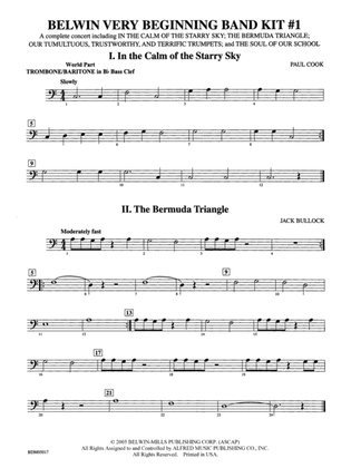 Belwin Very Beginning Band Kit #1: (wp) 1st B-flat Trombone B.C.