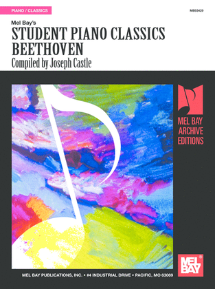 Book cover for Student Piano Classics Beethoven