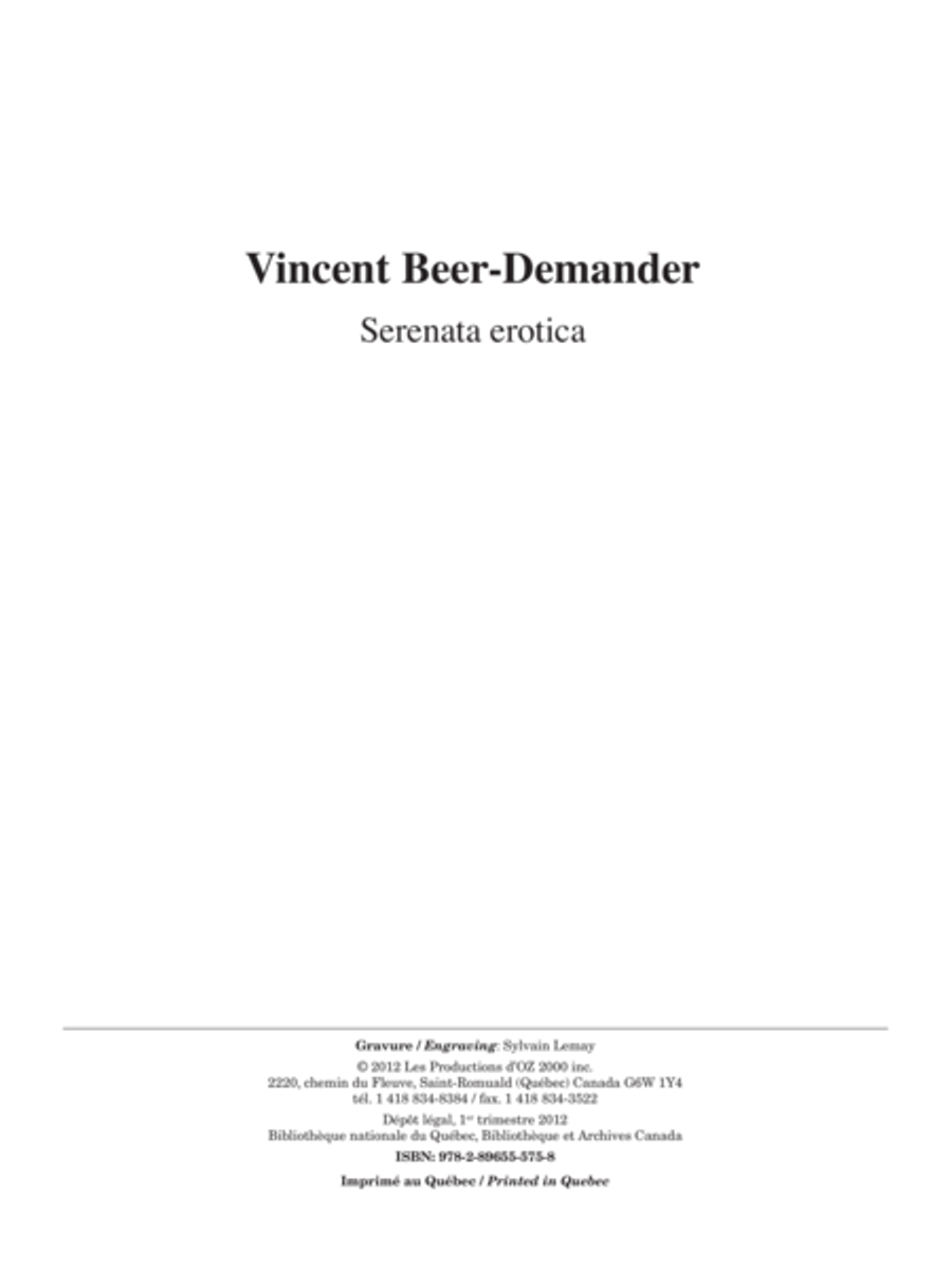 Serenata erotica Serenata erotica Orchestra scores gallery preview page 1