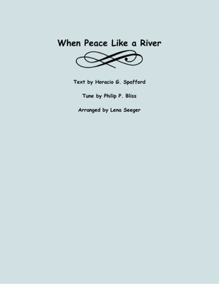 Book cover for When Peace Like a River