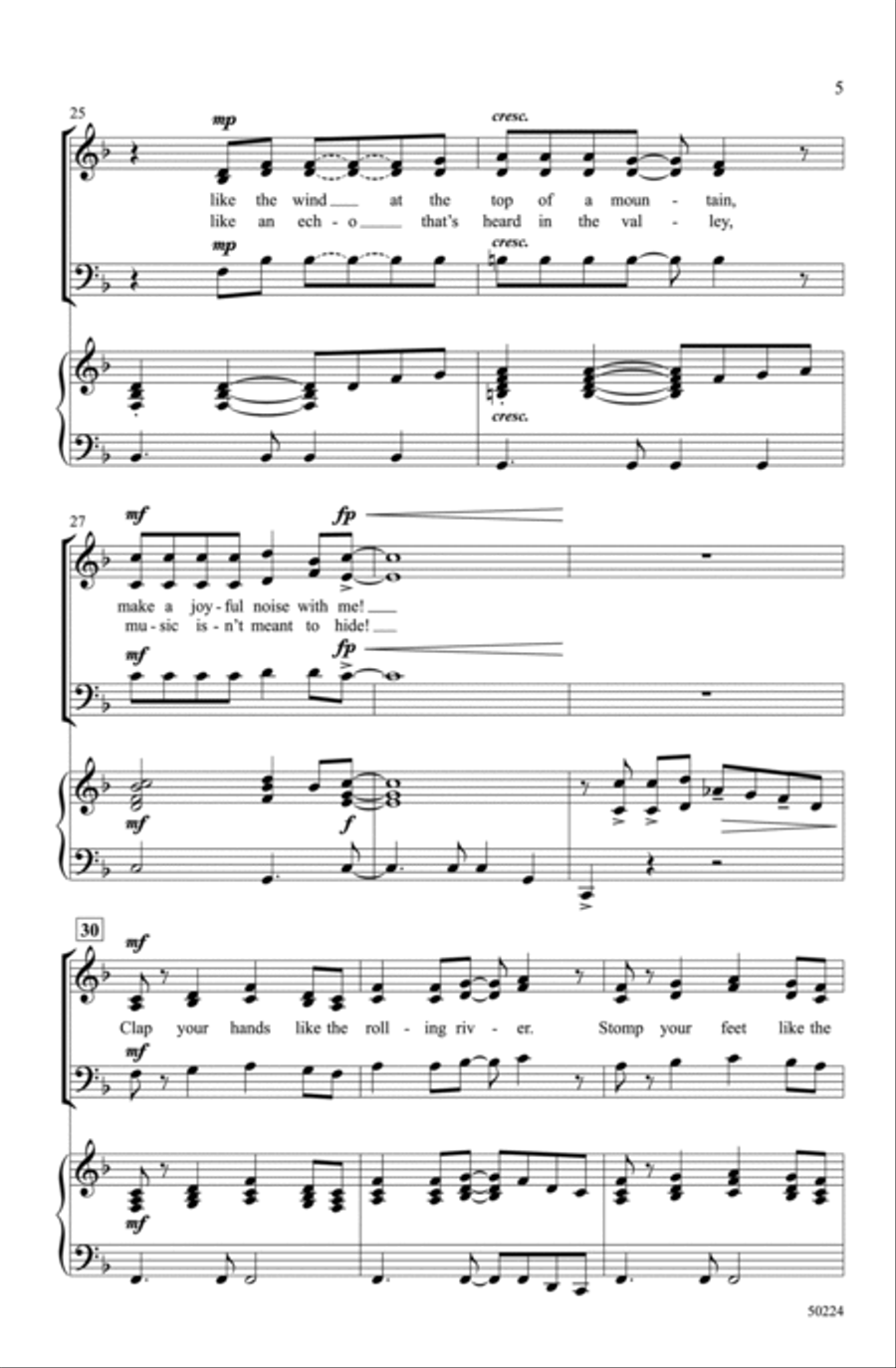 Make a Little Music Choir scores gallery preview page 4