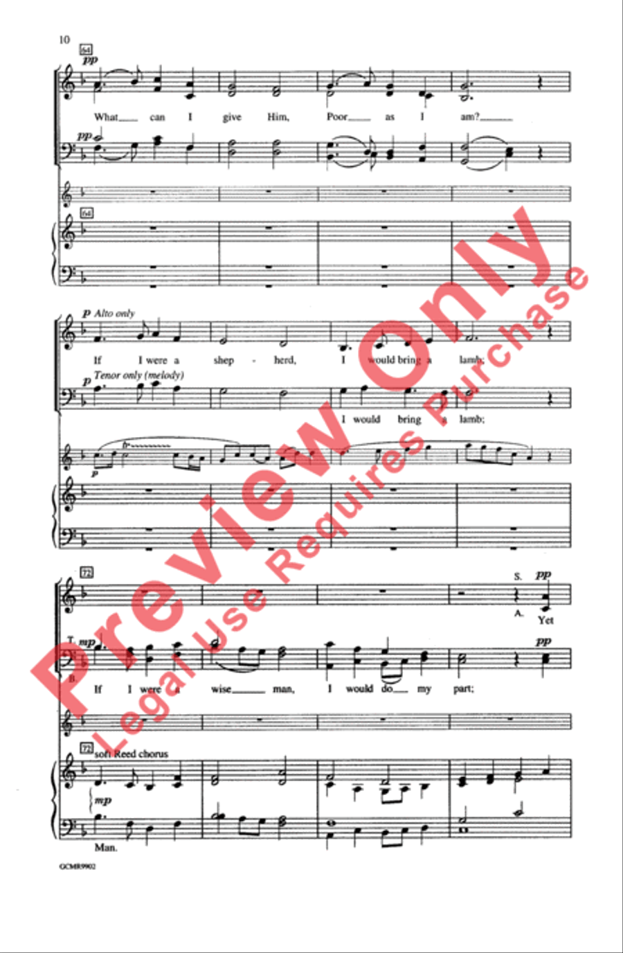 What Can I Give Him? 4-Part scores gallery preview page 10