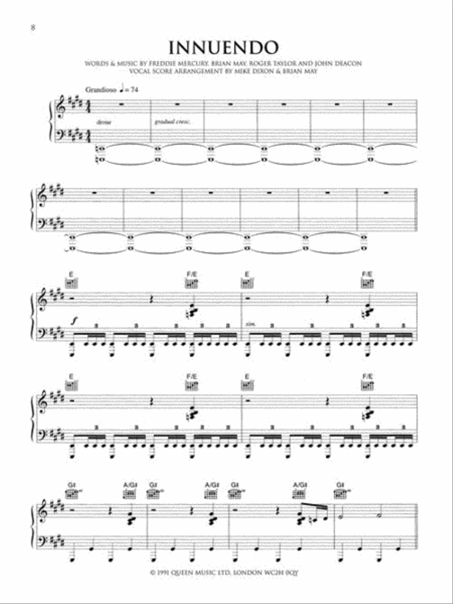 We Will Rock You We Will Rock You Piano, Vocal, Guitar scores gallery preview page 7