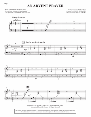 An Advent Prayer (Orchestra) - Harp