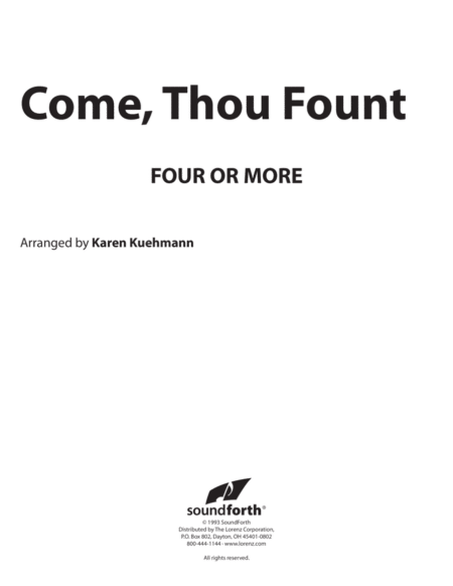Come, Thou Fount - Four or More