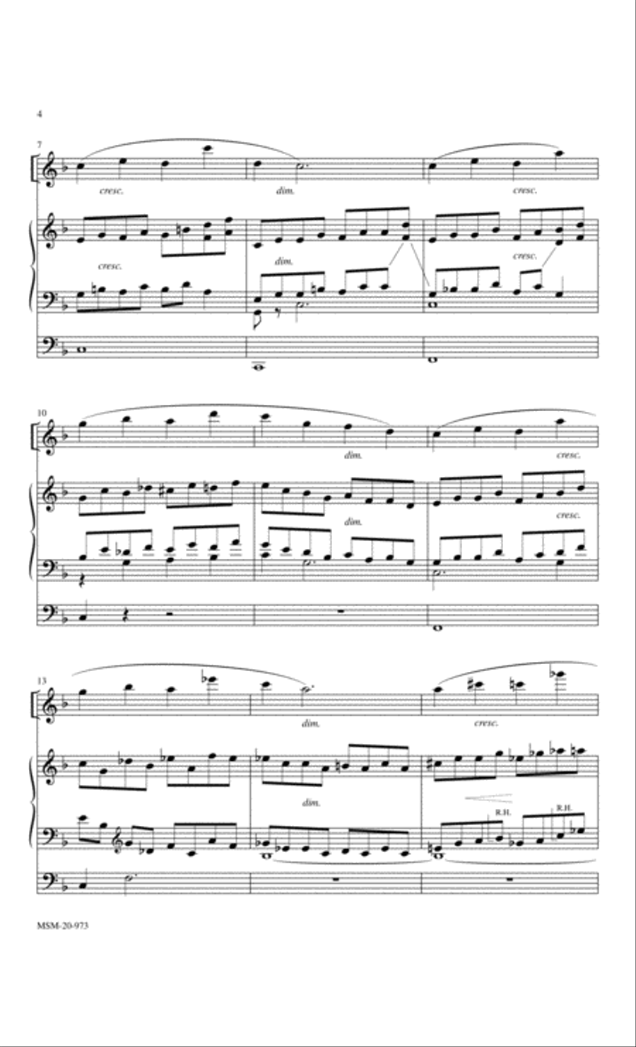 Prelude for Flute or Violin and Organ Flute scores gallery preview page 3