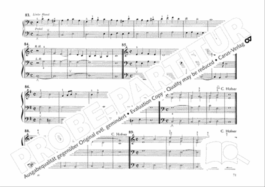 Orgelschule Orgelschule Organ scores gallery preview page 73