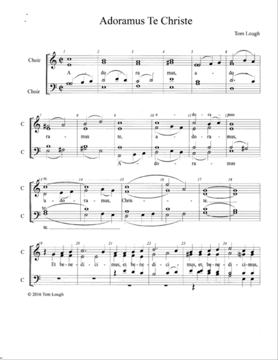 Adoramus Te Christe Adoramus Te Christe 4-Part scores gallery preview page 1