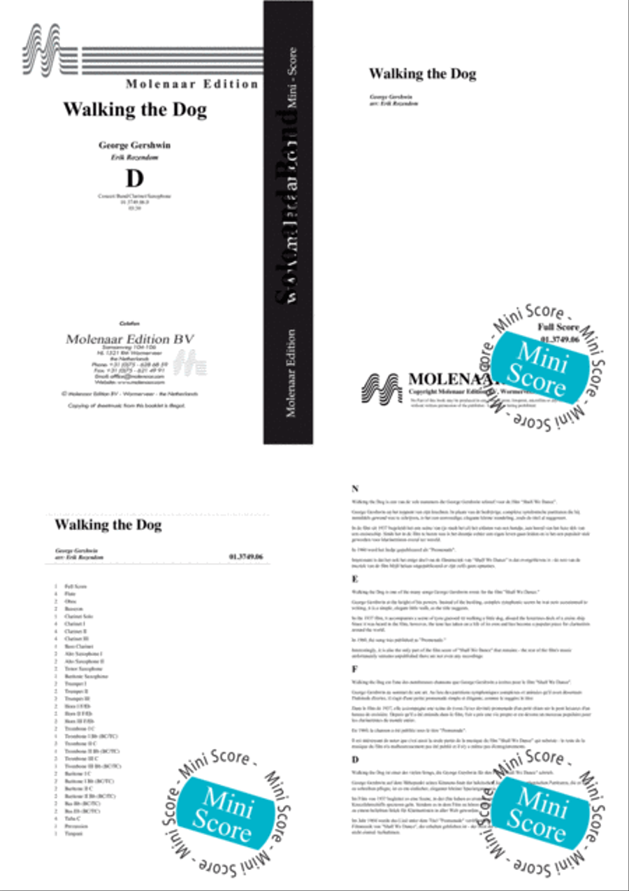 Walking the Dog Concert Band scores gallery preview page 2
