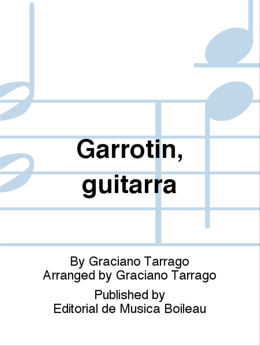 Garrotin, guitarra Guitar scores gallery preview page 1