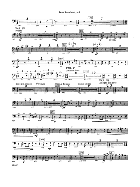 Variations on a Theme of Robert Schumann: 4th Trombone