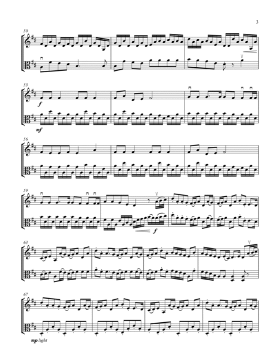 Jingle Bells Jingle Bells String Duet scores gallery preview page 4