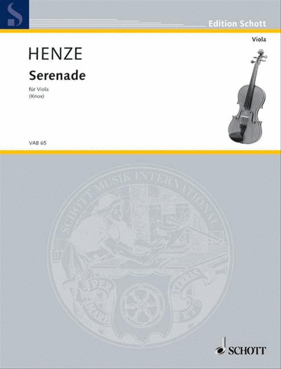 Serenade Viola Solo scores gallery preview page 1