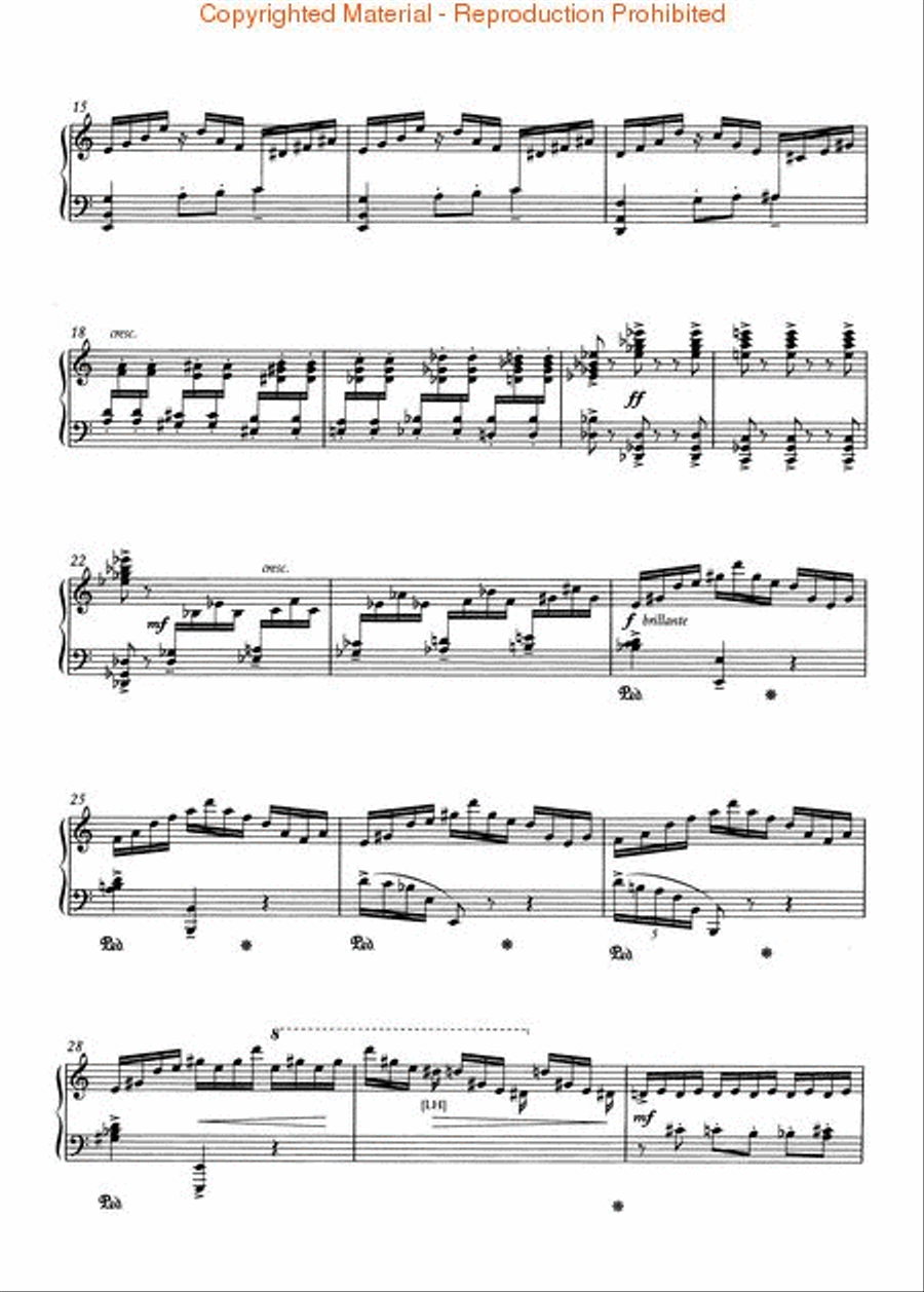 Toccata, Op. 155 Piano Solo scores gallery preview page 3
