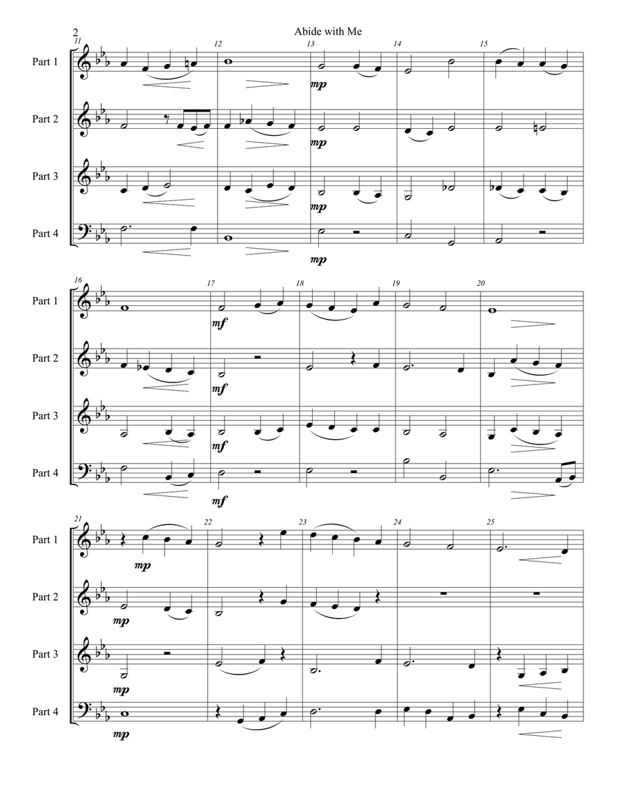 Abide with Me Full Orchestra scores gallery preview page 6