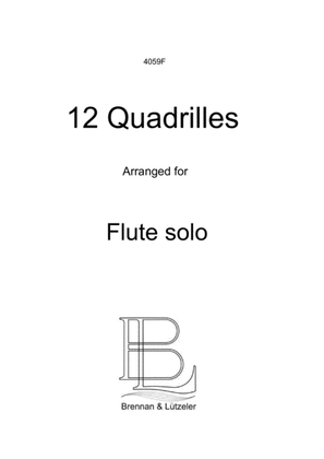 12 Quadrilles for Flute solo