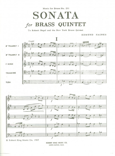 Sonata - Brass Quintet