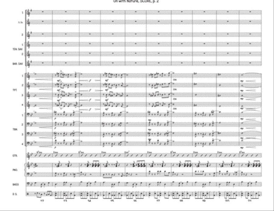 On With Nature Jazz Ensemble scores gallery preview page 2