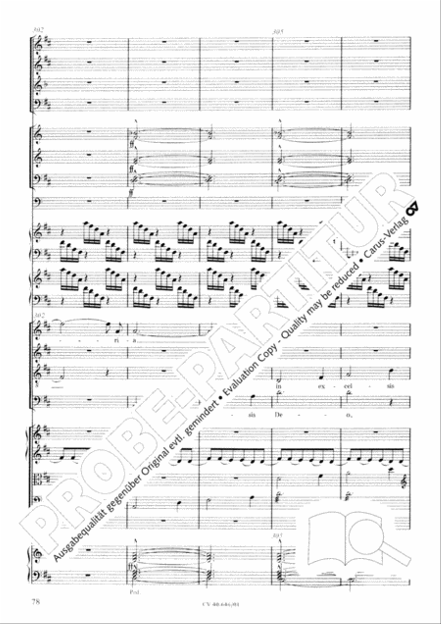 Mass in A Major (2 versions) STB scores gallery preview page 89