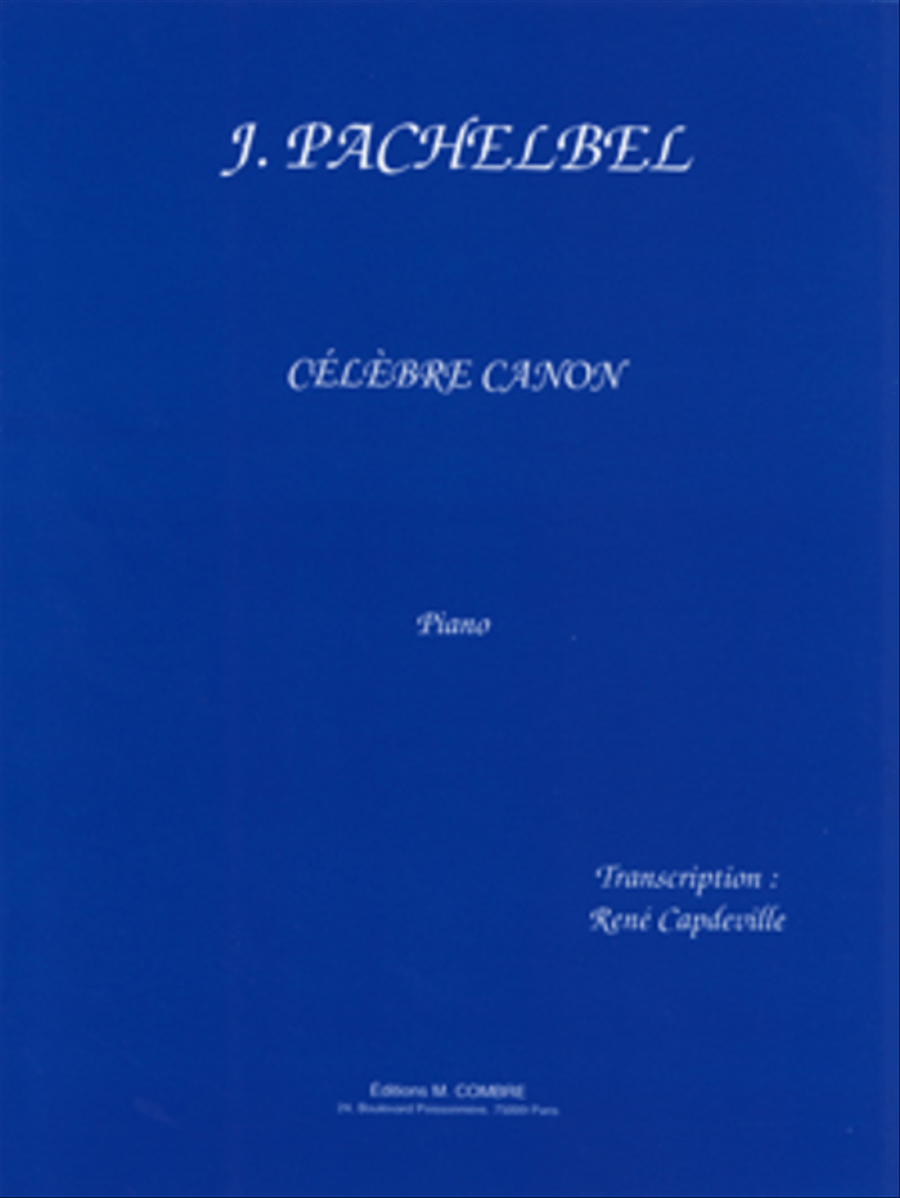 Celebre canon Piano Solo scores gallery preview page 1