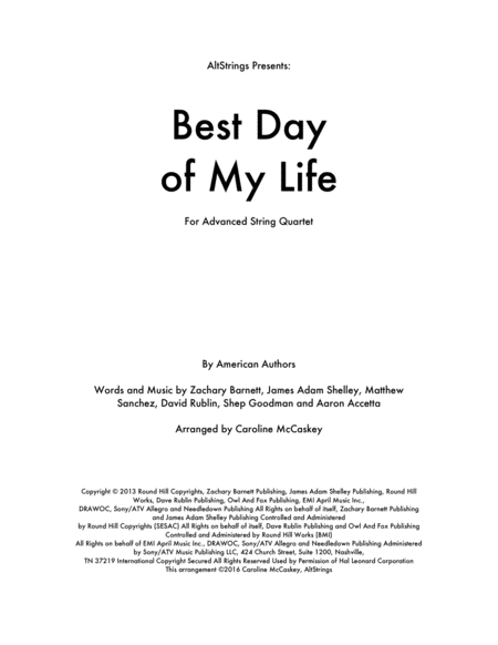 Best Day Of My Life image number null