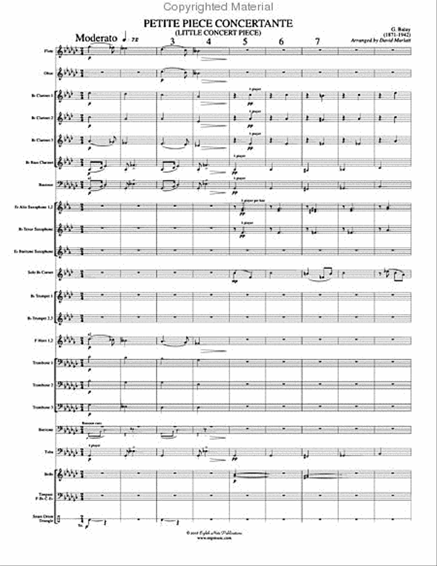 Petite Piece Concertante (Little Concert Piece) Concert Band scores gallery preview page 4