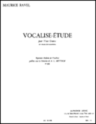Book cover for Vocalise-Etude en Forme de Habanera