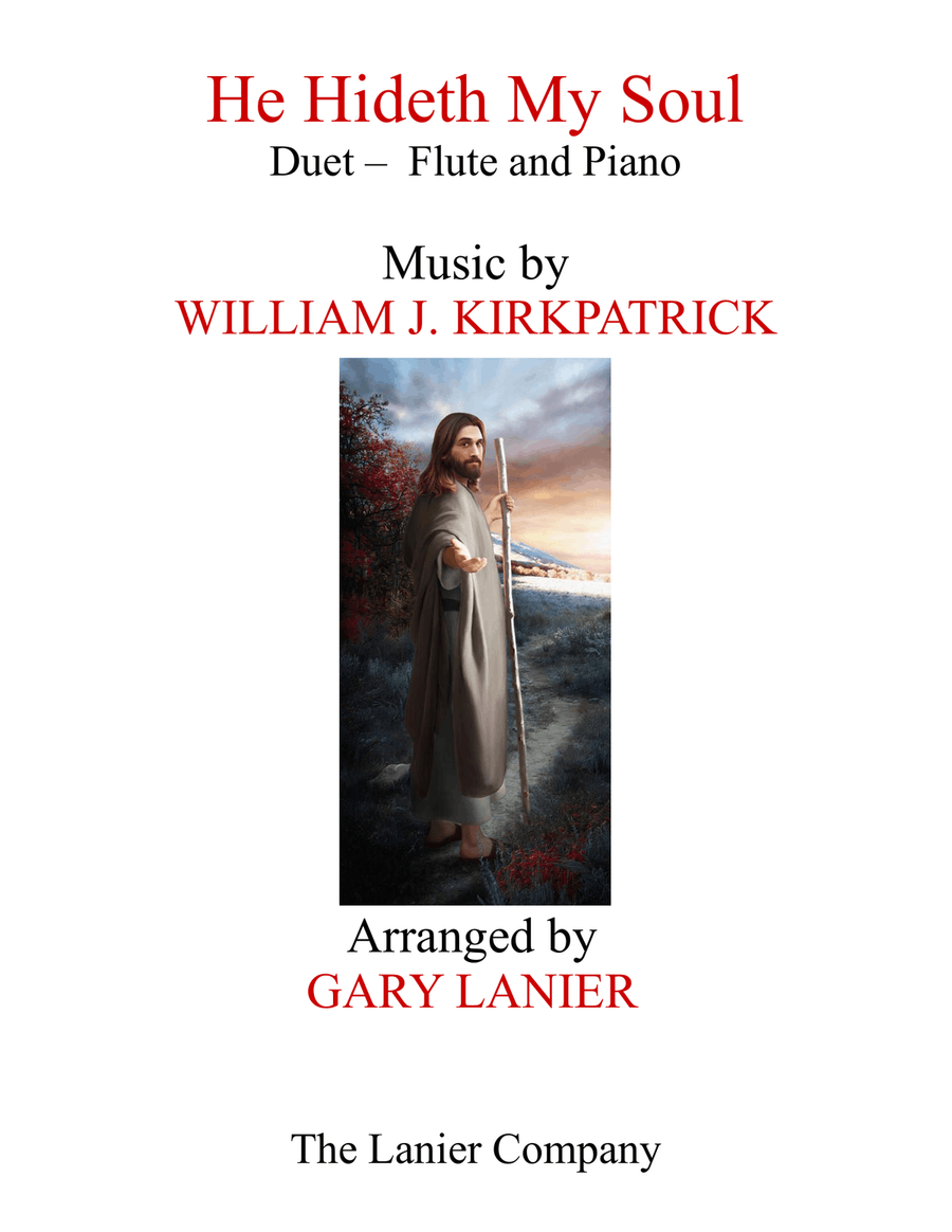 HE HIDETH MY SOUL (Duet - Flute & Piano with Score/Part) Flute Solo scores gallery preview page 1