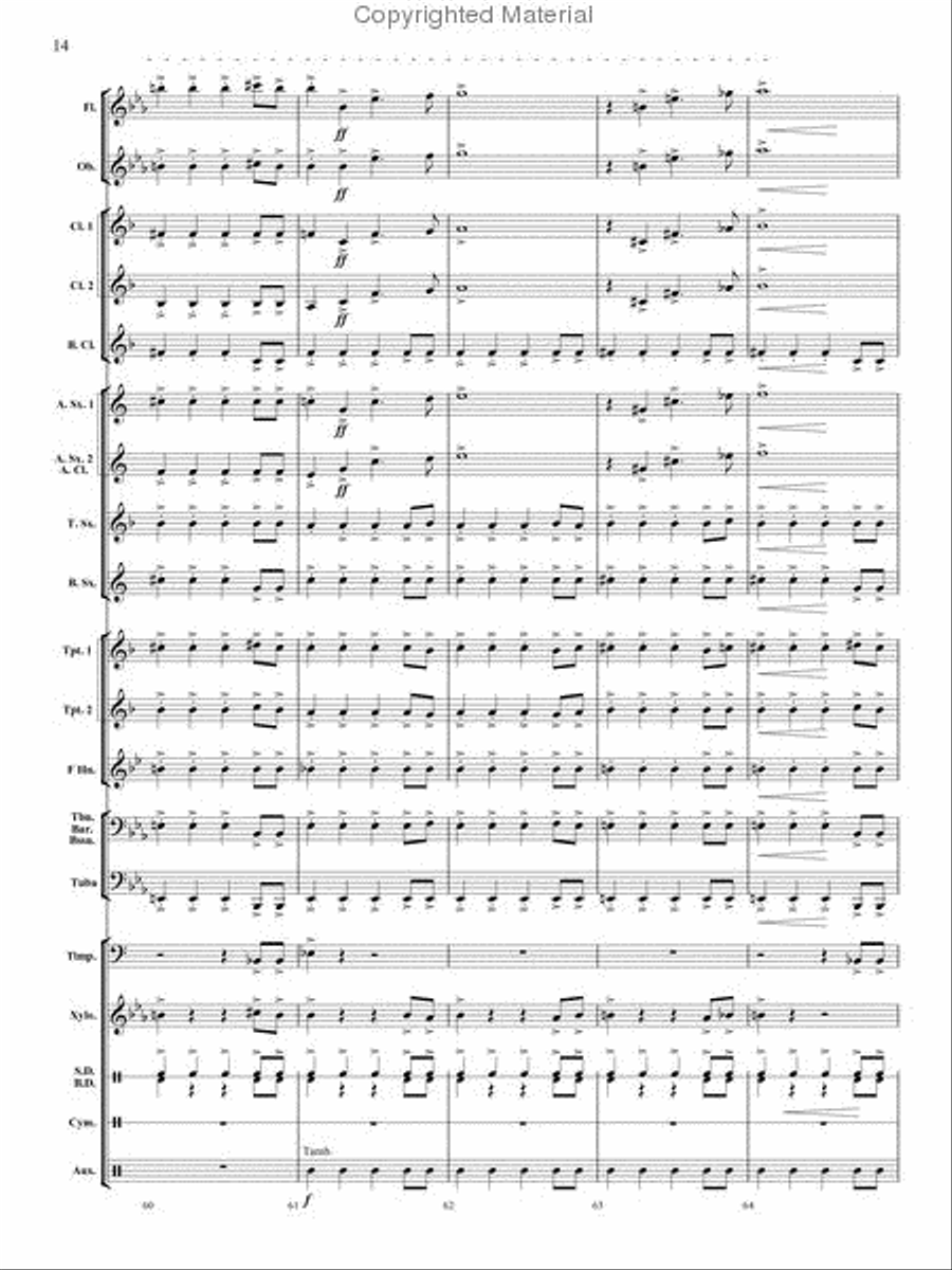 Spania Concert Band scores gallery preview page 13