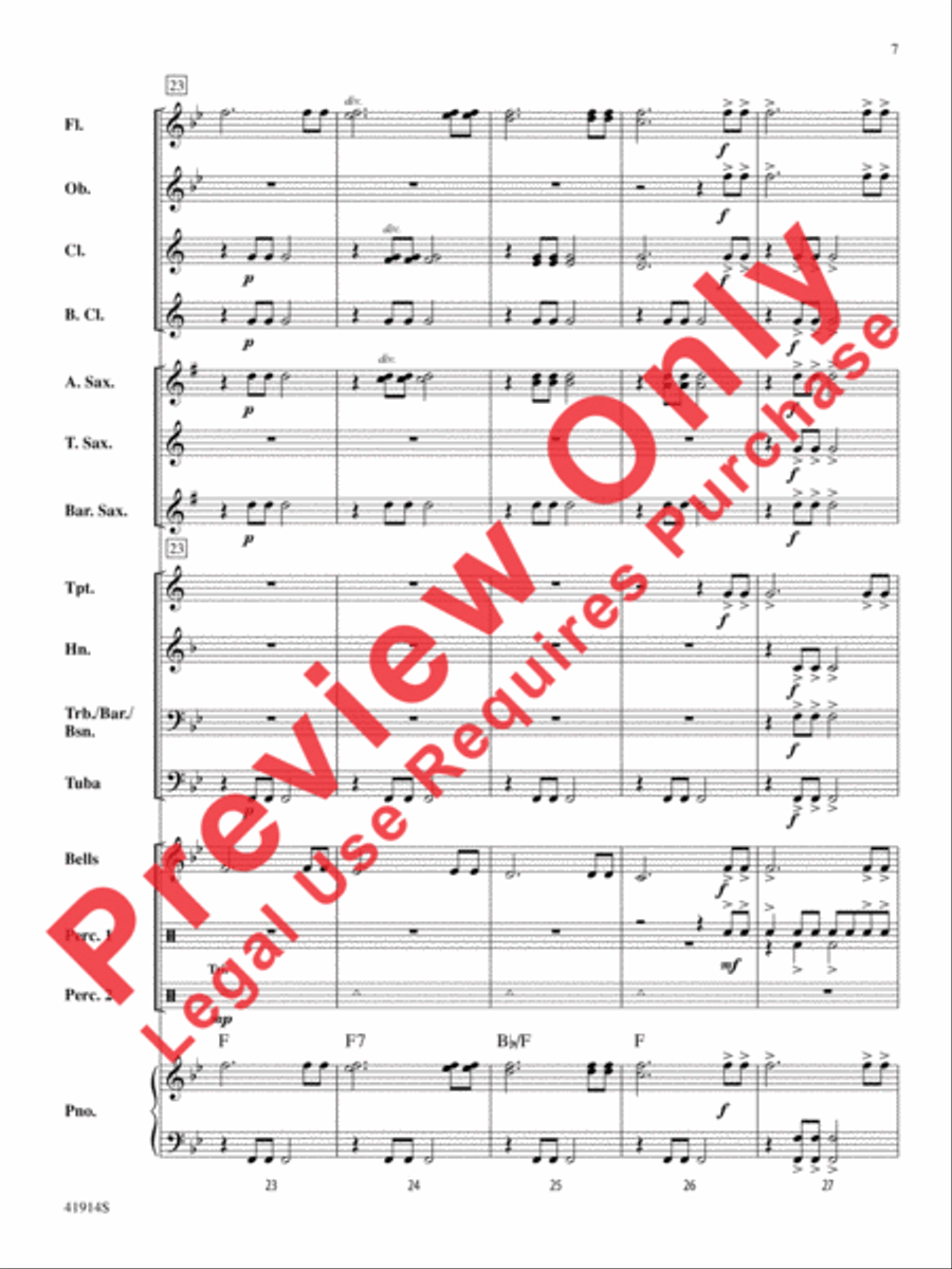 Presto! Concert Band scores gallery preview page 8