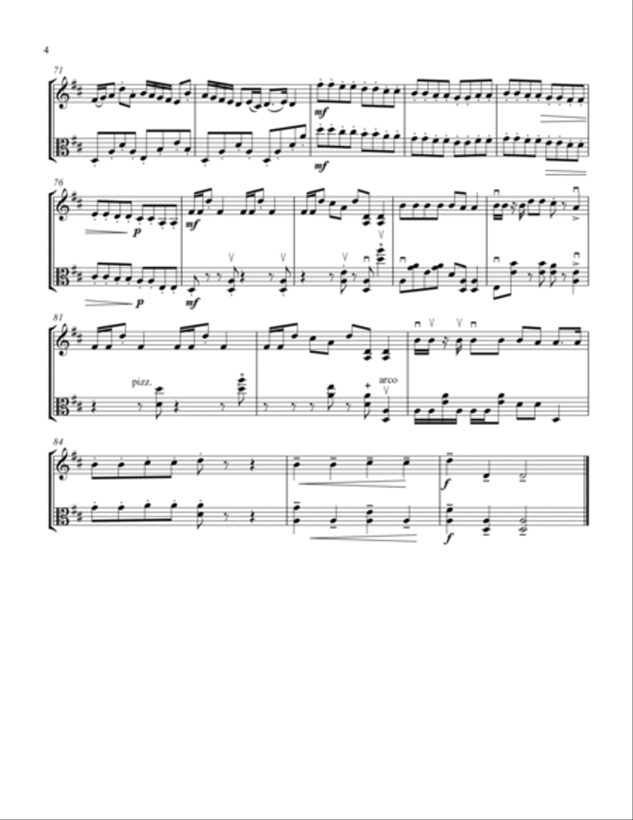 Jingle Bells Jingle Bells String Duet scores gallery preview page 5
