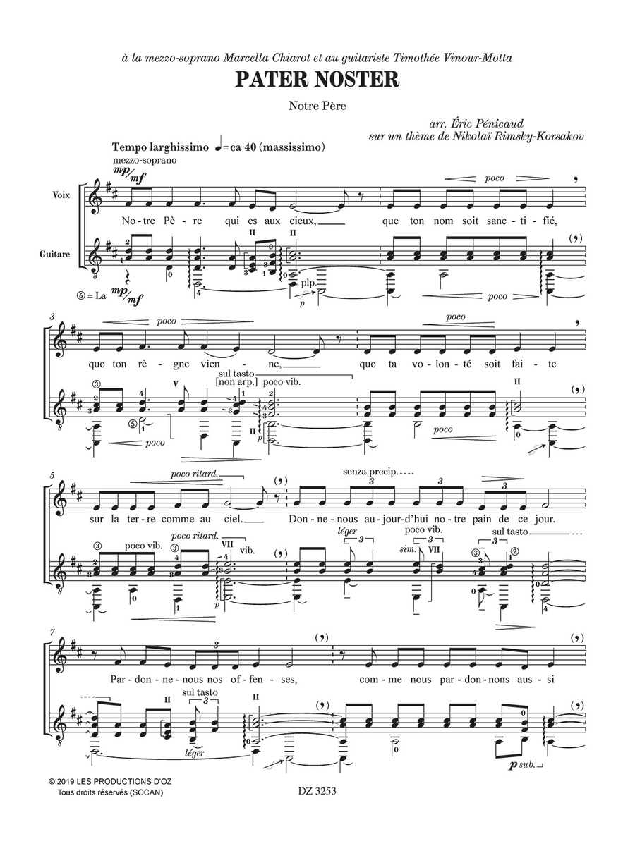Pater Noster Classical Guitar scores gallery preview page 2