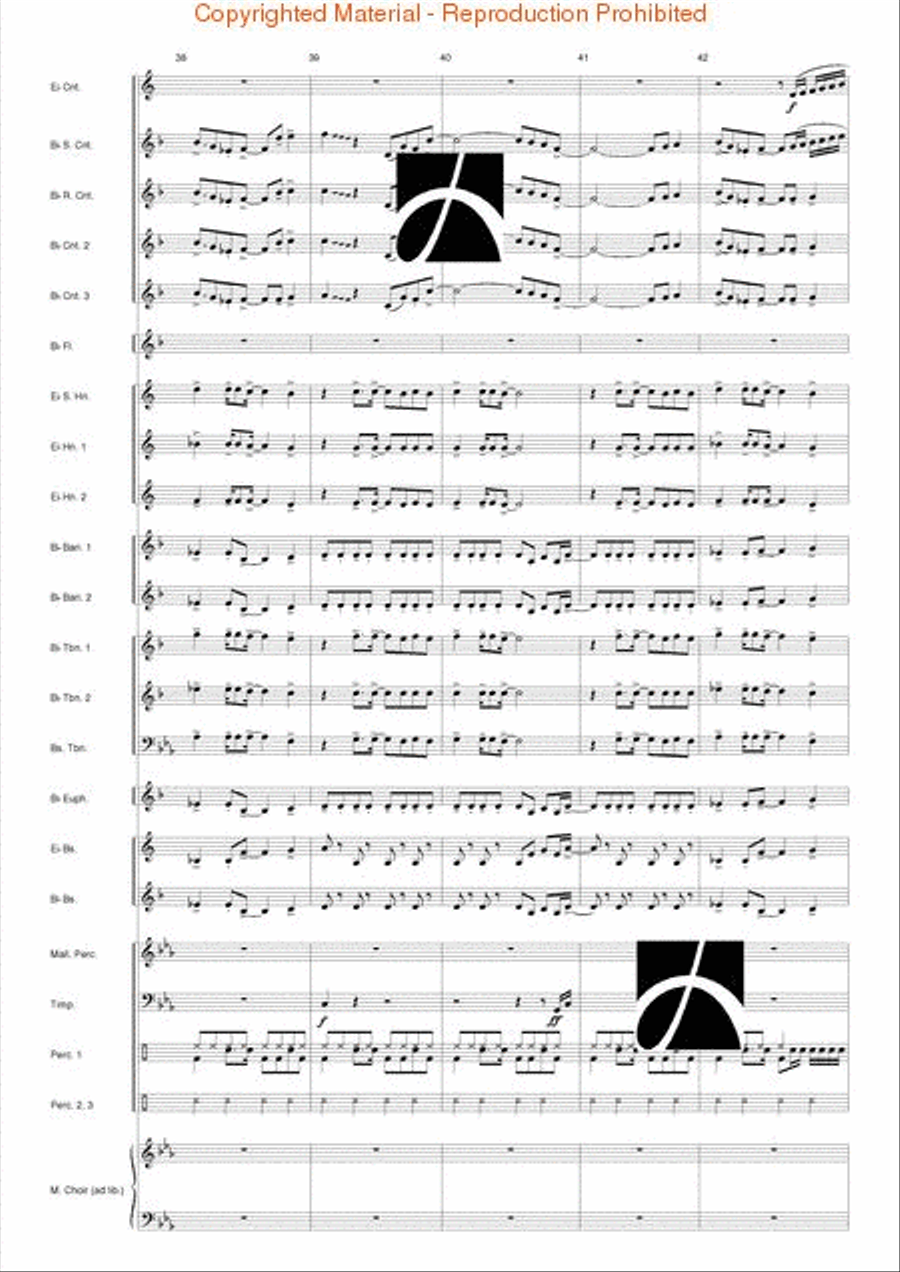 Pacific Dreams Concert Band scores gallery preview page 8