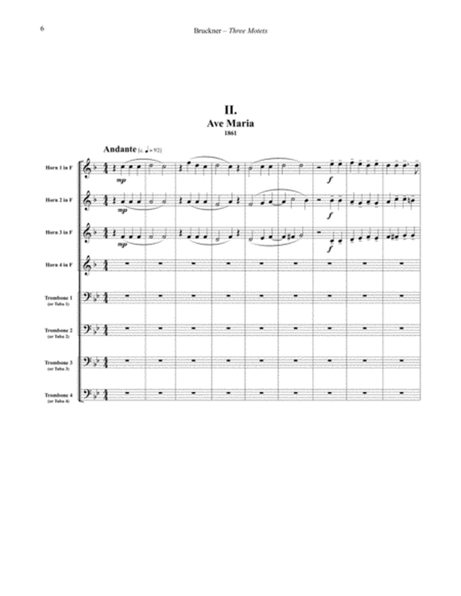 Three Motets for Brass Ensemble