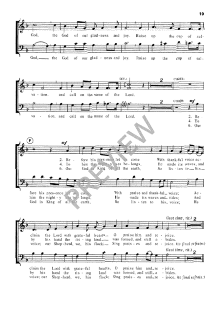 Go Up to the Altar of God 4-Part scores gallery preview page 19