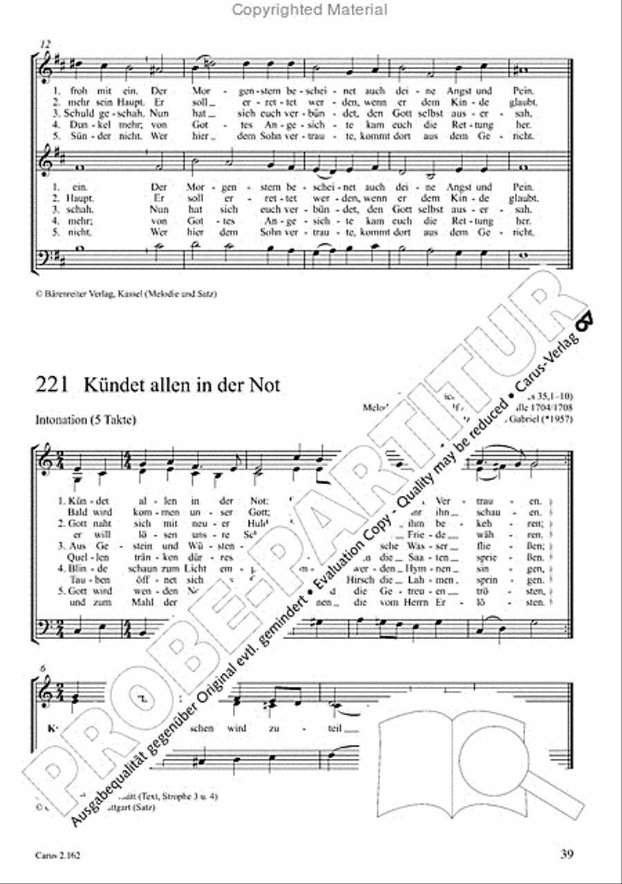 Chorbuch Gotteslob SAM 3-Part scores gallery preview page 40
