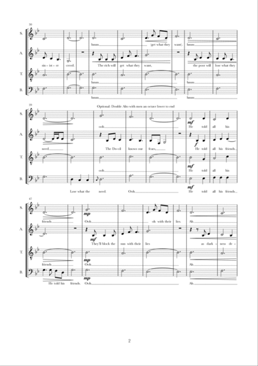 We Will Rise Again 4-Part scores gallery preview page 3