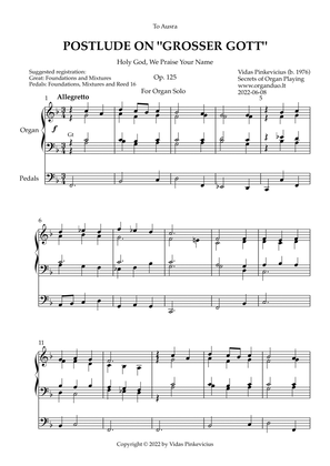 Postlude on "Grosser Gott", Op. 125 (Organ Solo) by Vidas Pinkevicius (2022)