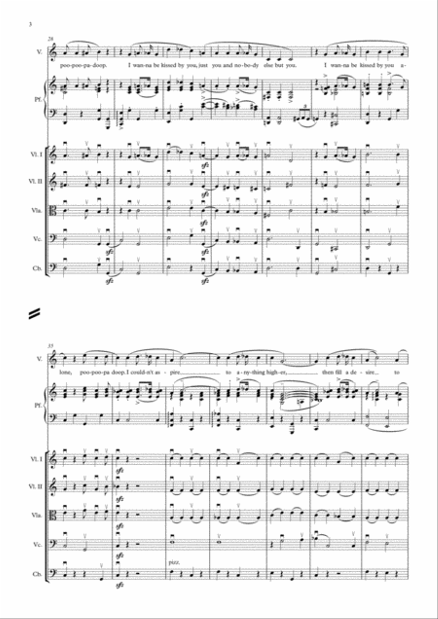 I Wanna Be Loved By You I Wanna Be Loved By You Small Ensemble scores gallery preview page 3