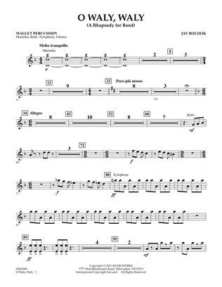 O Waly Waly (A Rhapsody For Band) - Mallet Percussion