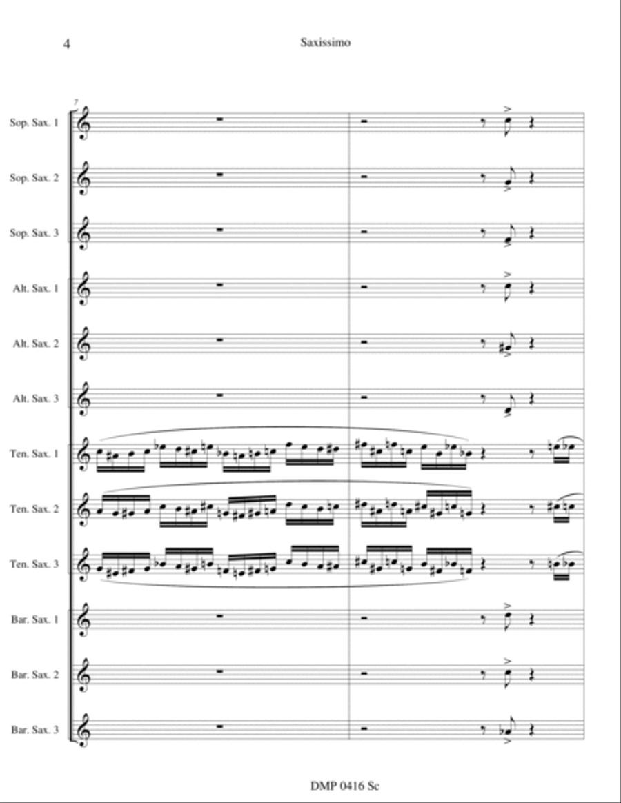 Saxissimo 4-Part scores gallery preview page 5