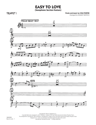 Easy to Love (arr. Sammy Nestico) - Trumpet 1