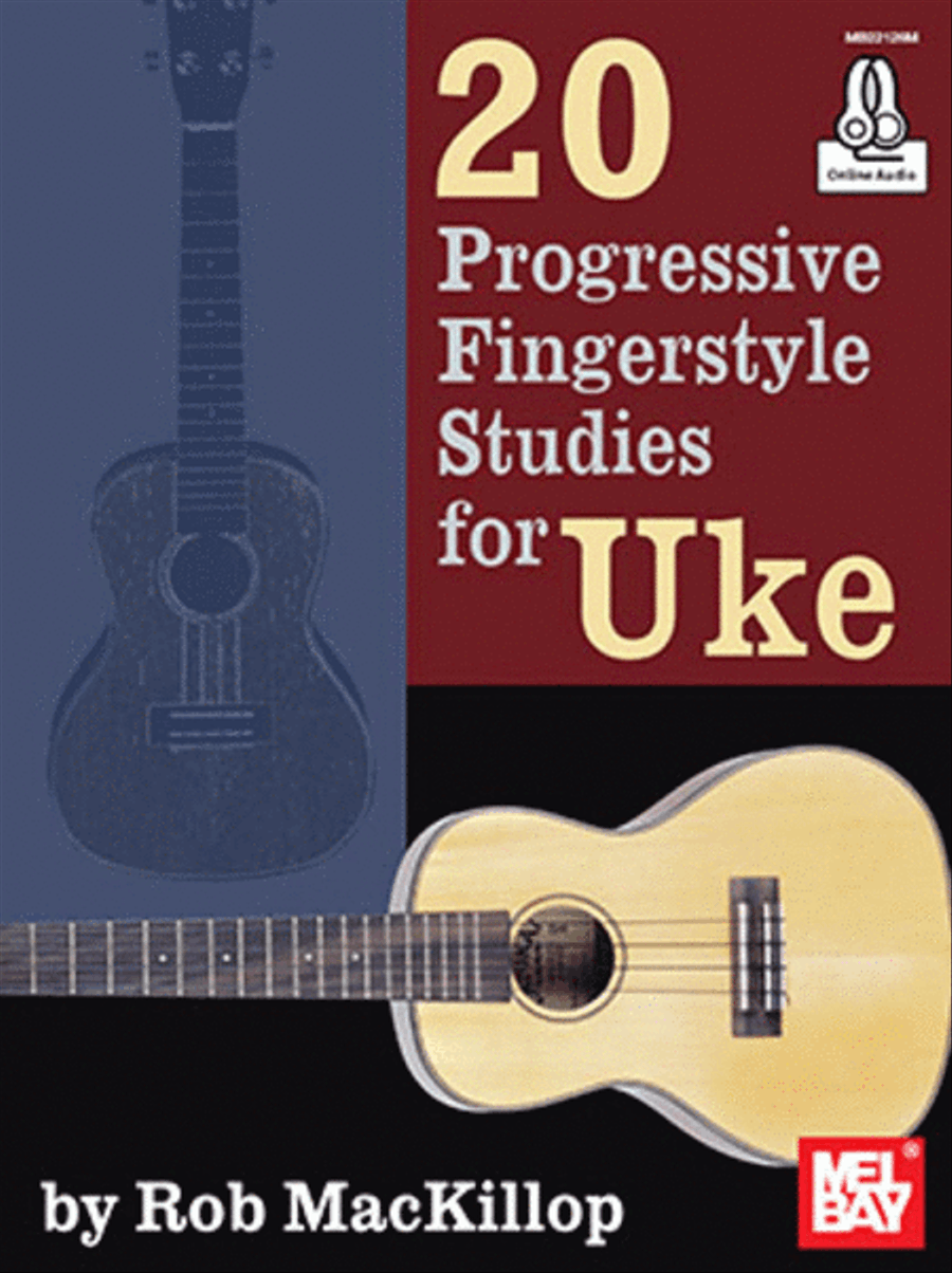 20 Progressive Fingerstyle Studies for Uke Bass Guitar scores gallery preview page 1