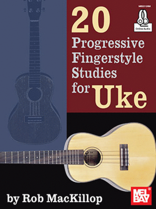 Book cover for 20 Progressive Fingerstyle Studies for Uke